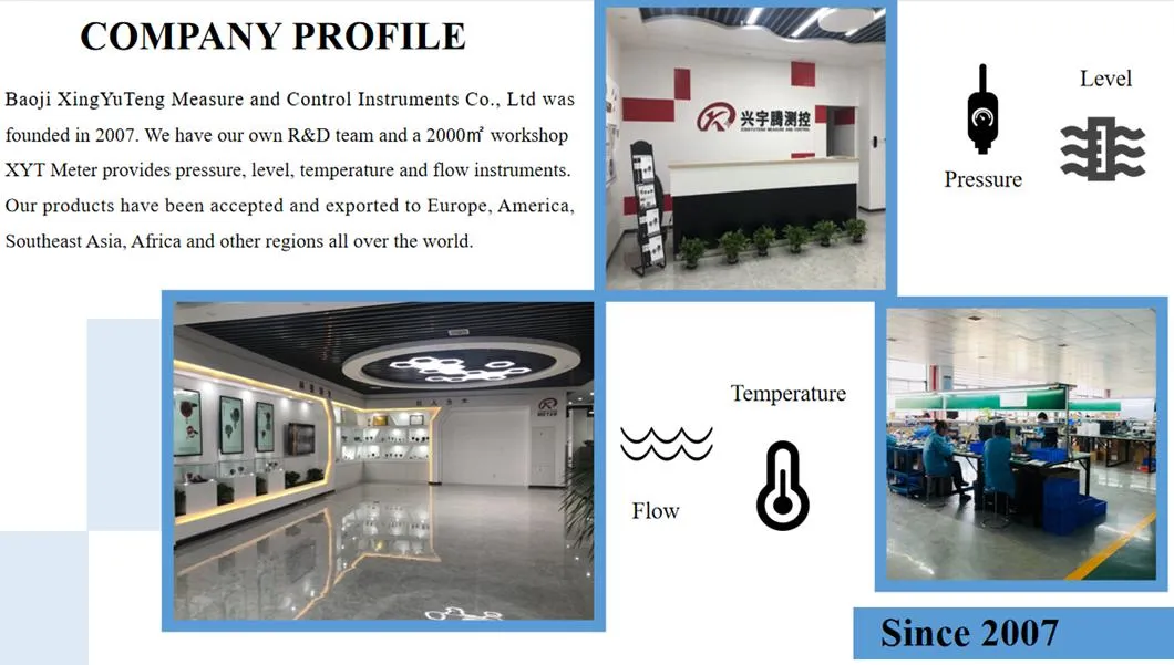 100mm General Pressure Gauge of Instrument with Steel 0.5% Accuracy