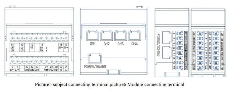 Acrel Multi Loop Three Phase Iot Three Phase LCD Digital Modular Power Analyzer Energy Meter Power Meter Adw210-D10-1s