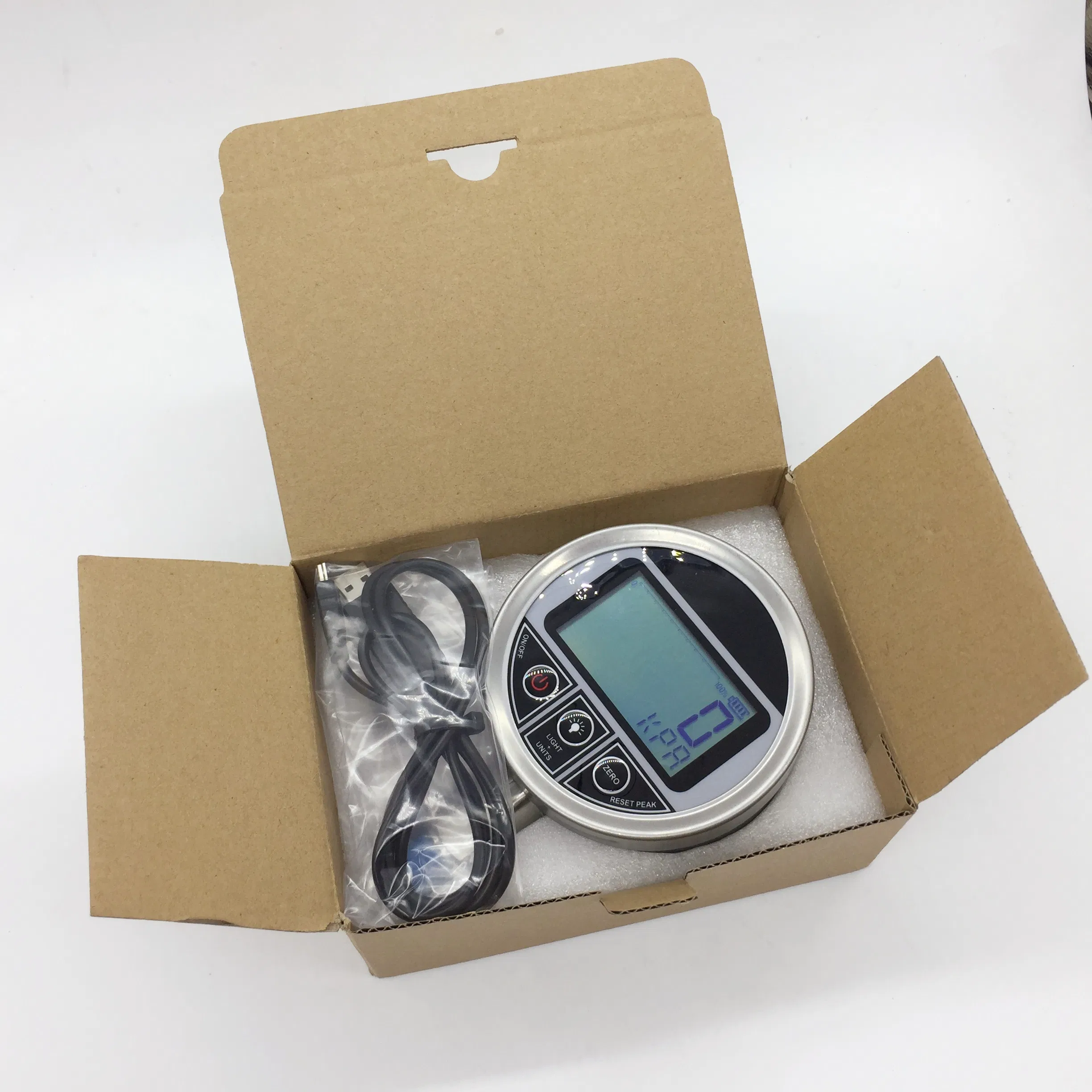 Digital Pressure Gauge G 1/4 Male Connector, Oil Gas Water Pressure Gauge 400bar 0-40MPa 5800psi