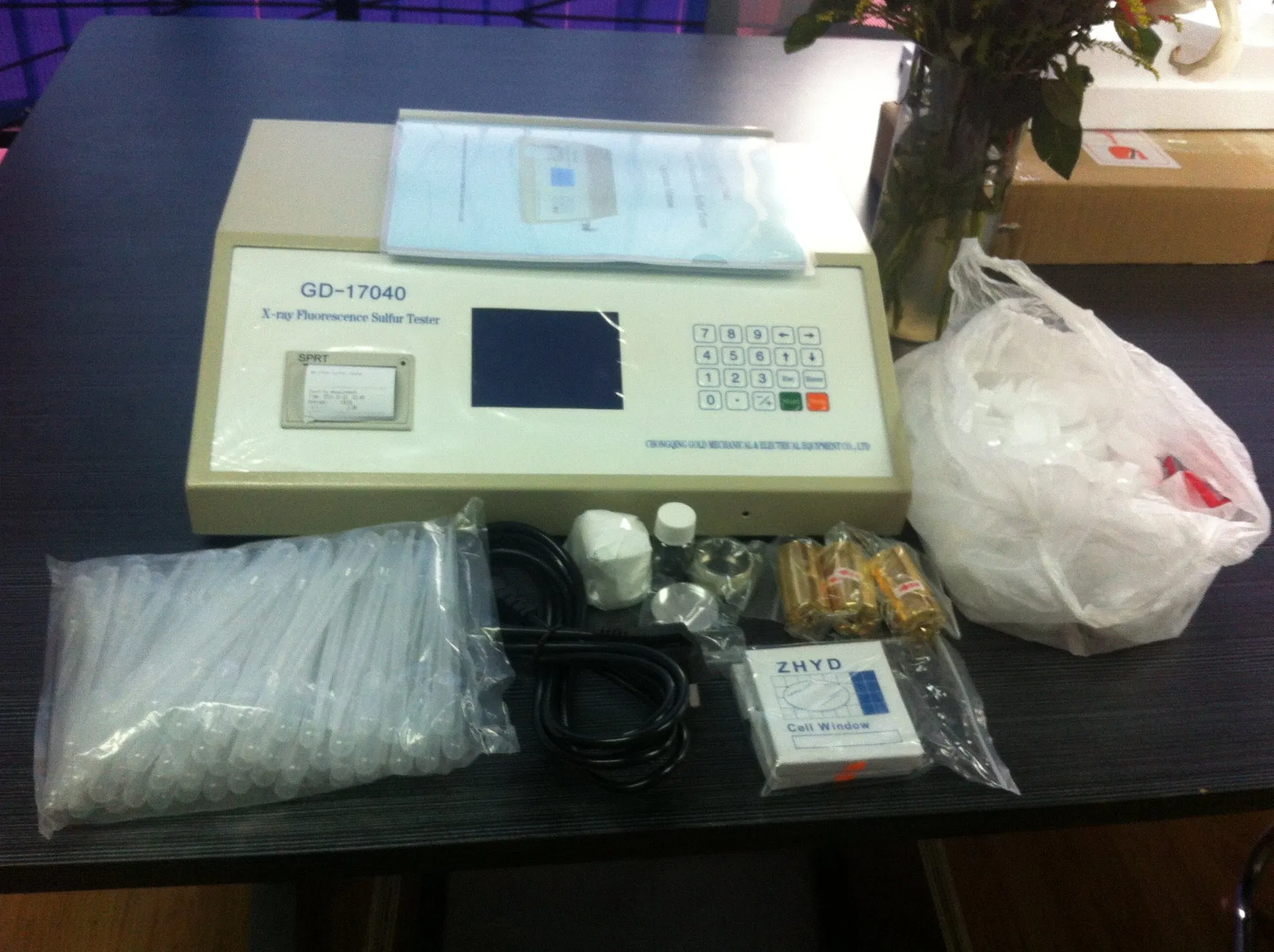 Lab Instrument X-ray Fluorescence Sulfur-in-Oil Sulfur Content Tester Analyzer for Crude Oil